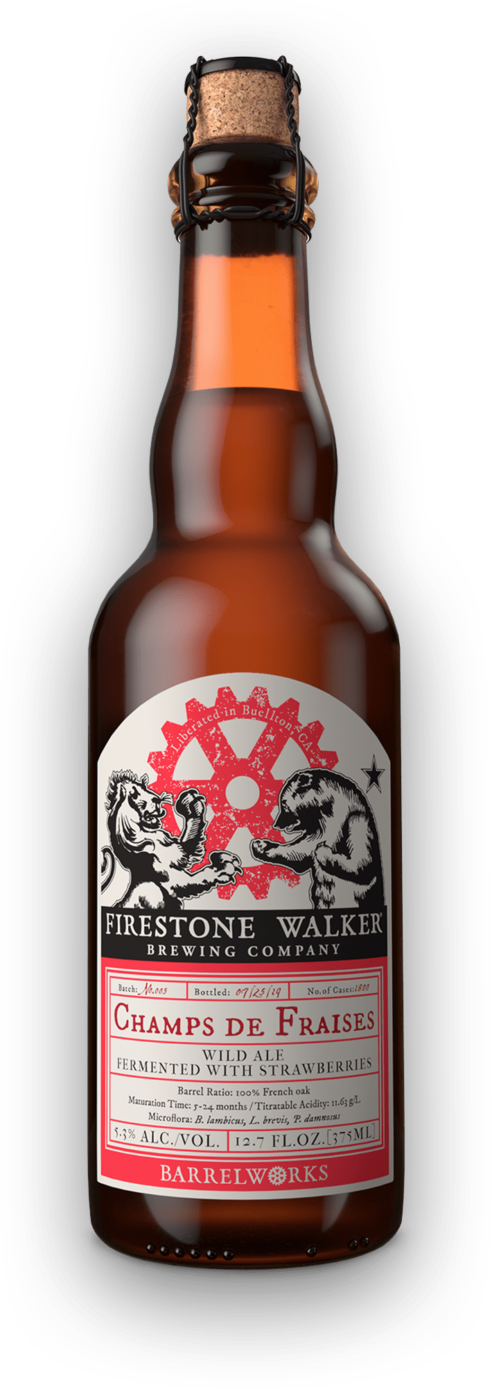 Champs de Fraises: Wild ale with strawberries